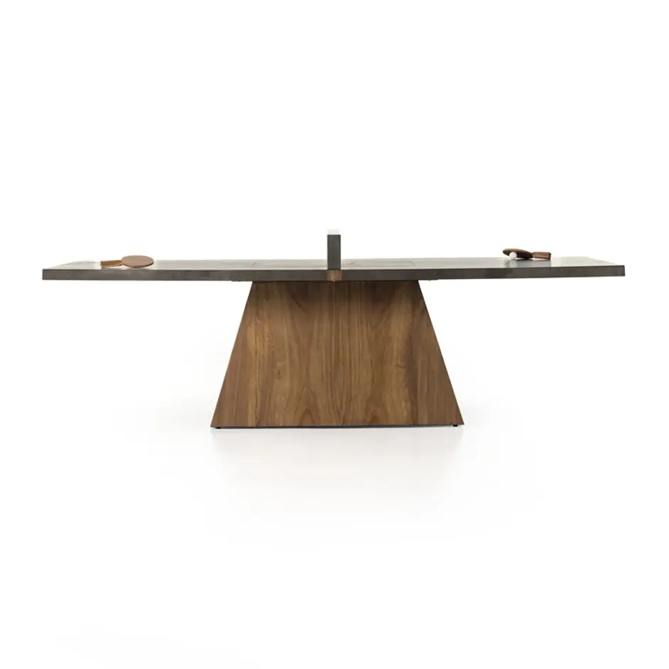 Ping Pong Table In Natural Brown Guanacaste by FOUR HANDS