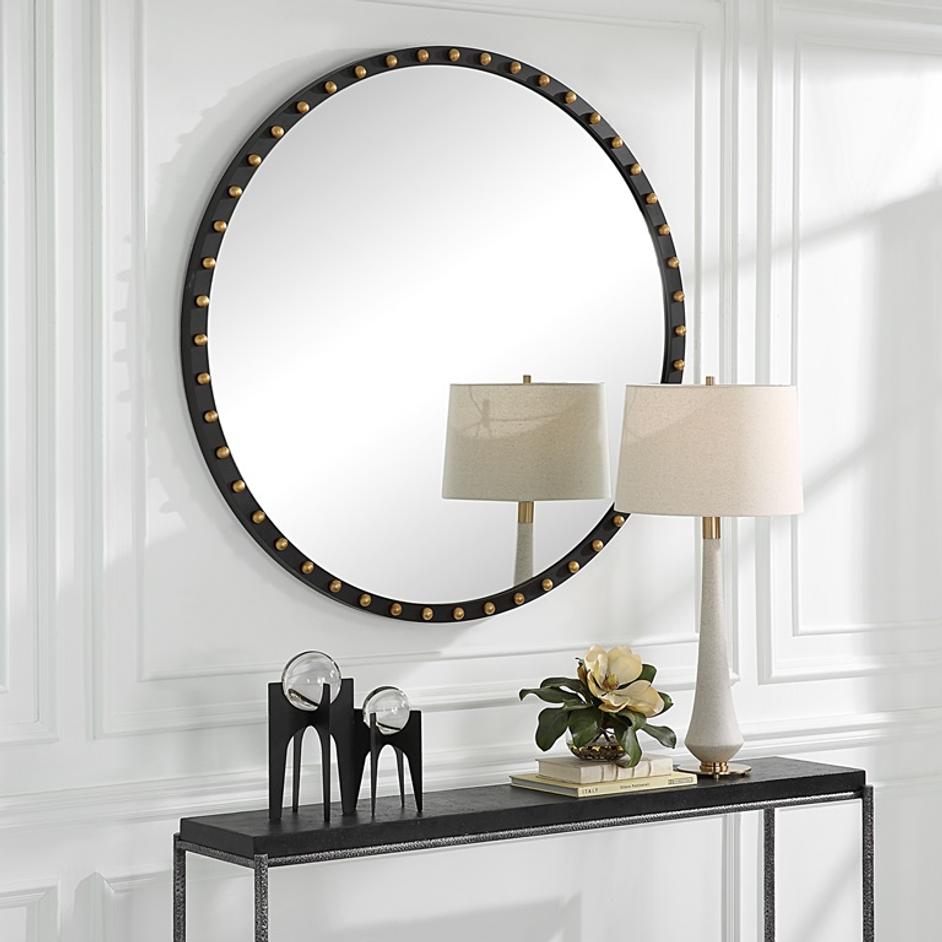 Sele Oversized Round Mirror by Uttermost