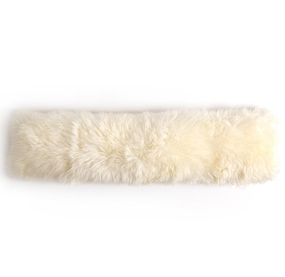 Lalo Lambskin Lumbar Pllw,Sngl In Wht In 12X48 by FOUR HANDS