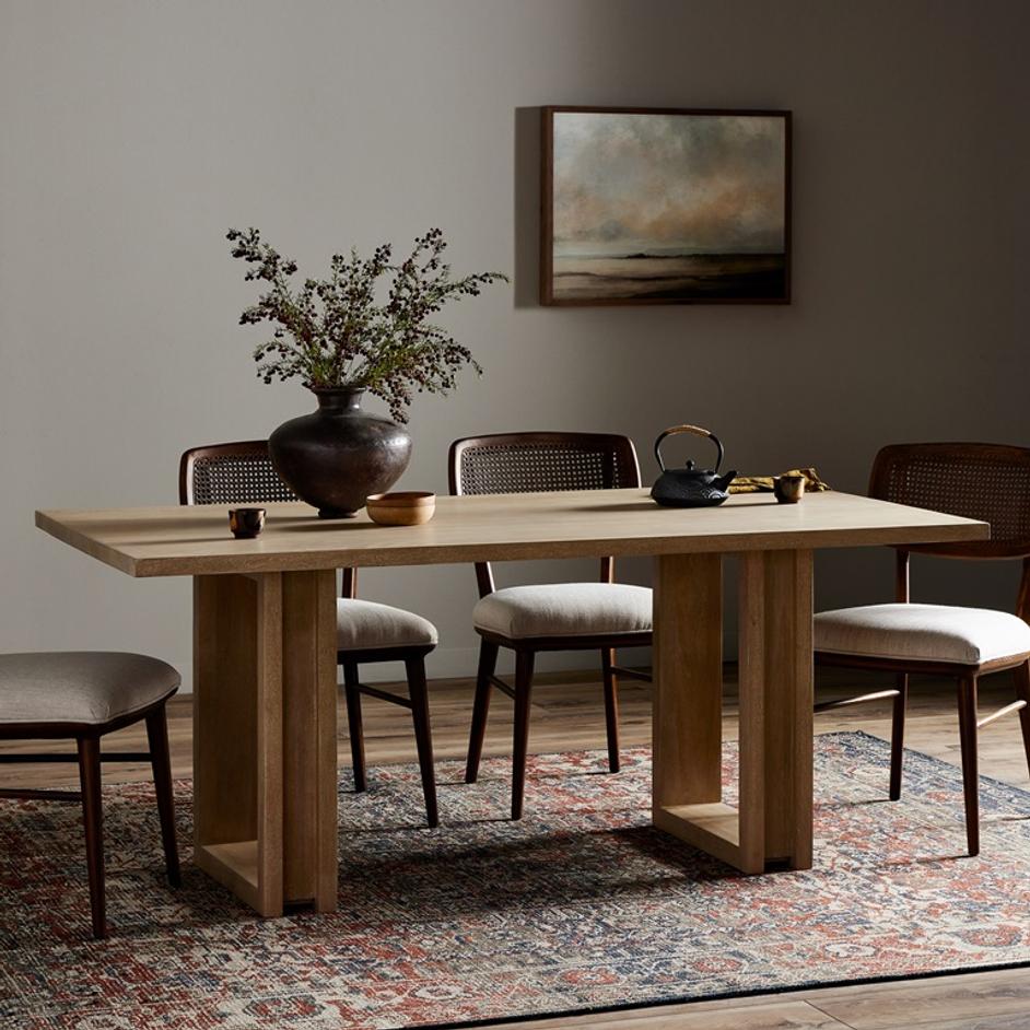 Carmel Dining Table In Natural Mango by FOUR HANDS