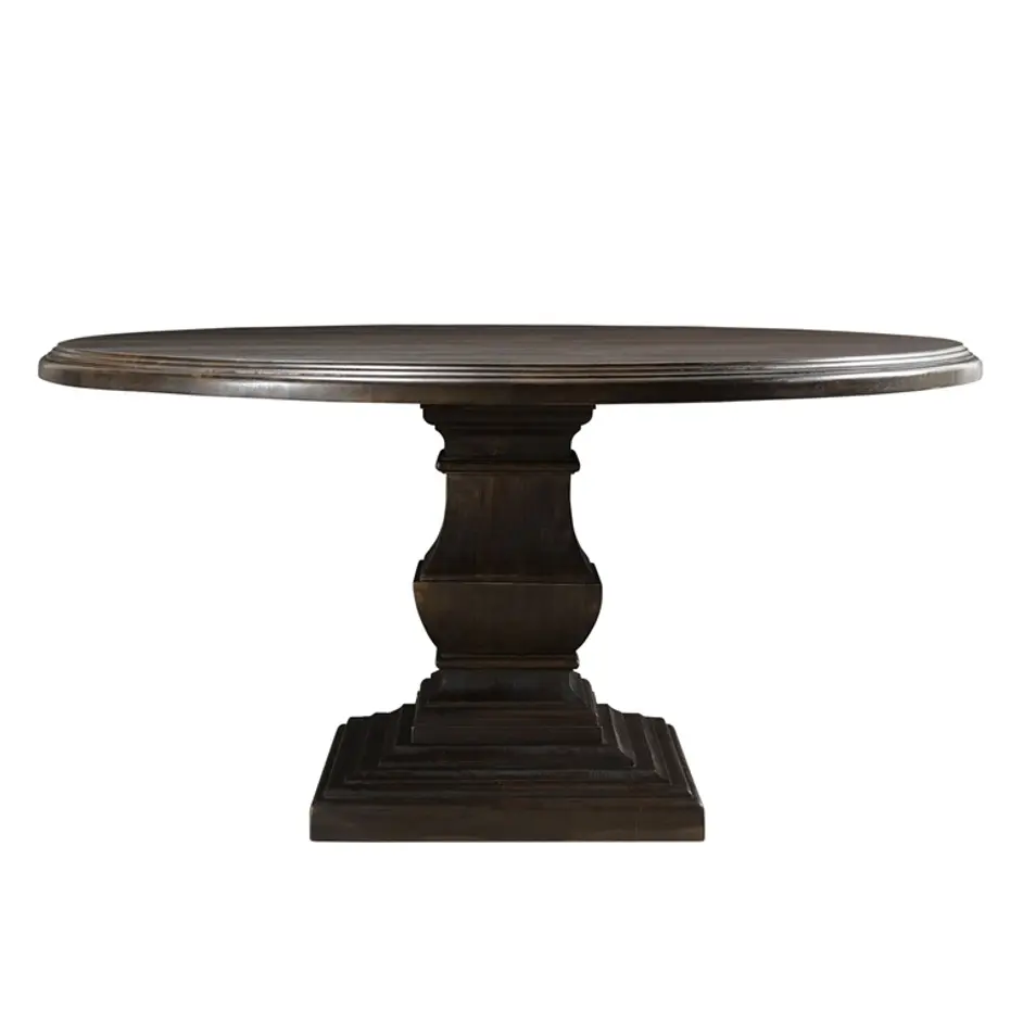 Nimes 60" Round Dining Table Vintage Java by Home Trends & Design