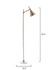 Kennedy Iron Floor Lamp, Brass by Jamie Young
