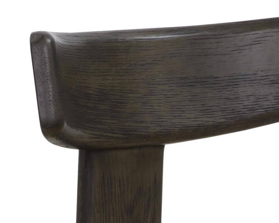 HORTON DINING CHAIR - DARK BROWN - SAHARA SAND LEATHER by Sunpan