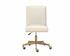 DEAN OFFICE CHAIR - BRUSHED BRASS - MEG IVORY by Sunpan