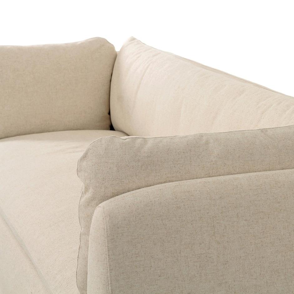 Iggy Slipcover Sofa-98" In Antwerp Natural And Sienna Brown by Four Hands