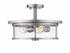 Savannah 3 Light Semi Flush Mount in Brushed Nickel Finish by Z-Lite