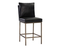 Paige Counter Stool - Bravo Black by Sunpan