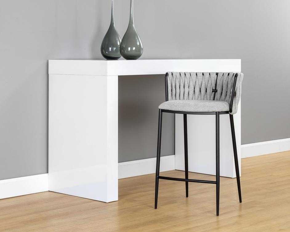 Sarai Counter Stool - Belfast Heather Grey by Sunpan