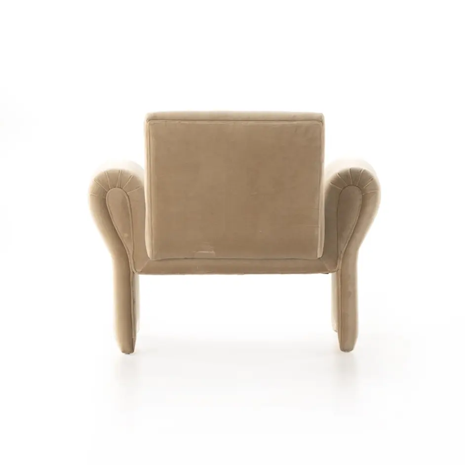 Raya Chair In Surrey Camel by FOUR HANDS