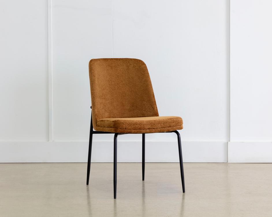 ZEKE DINING CHAIR - BLACK - BERGEN MARMALADE by Sunpan