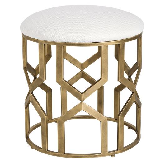 Trellis Geometric Accent Stool by Uttermost