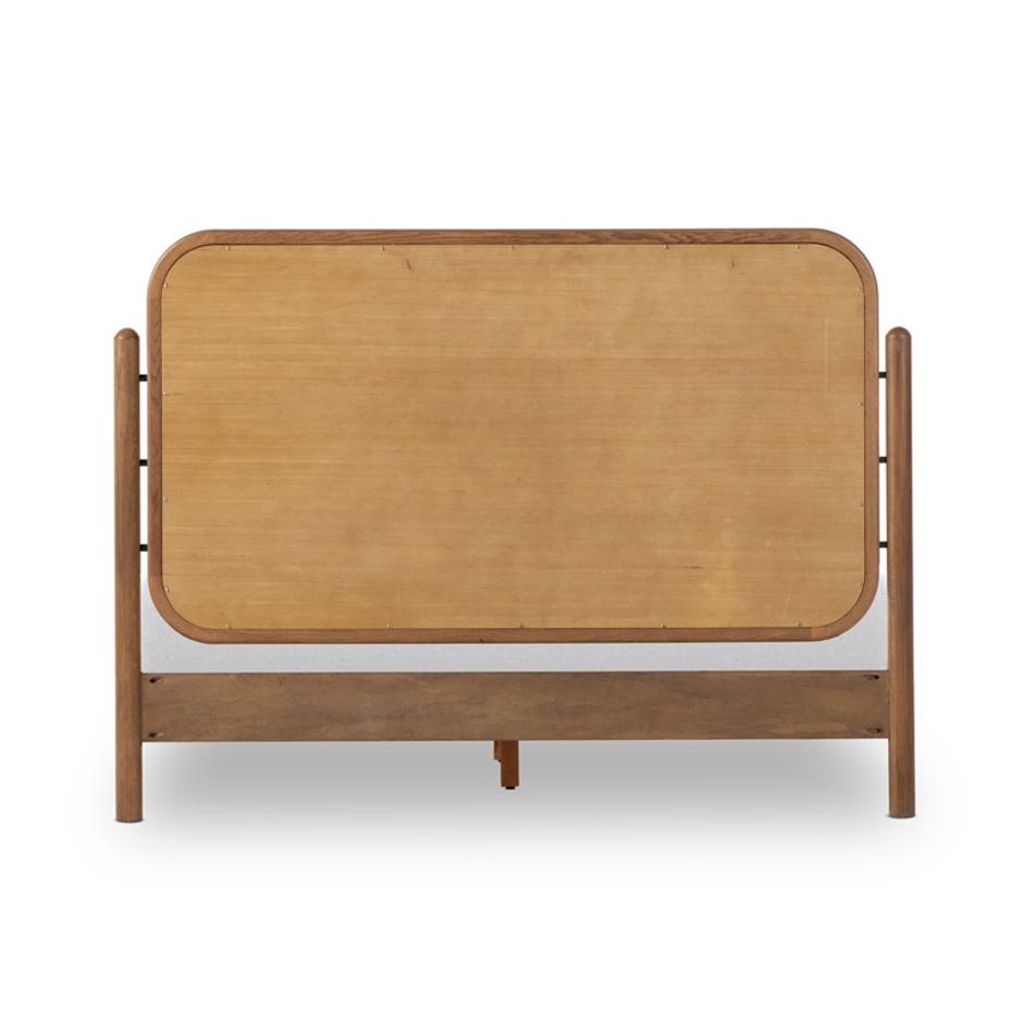 Caroline Bed In Smoked Oak In Queen by FOUR HANDS