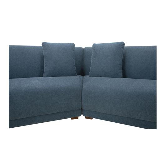 Fraser 5 Piece Modular Sectional Deep Blue by Moes Home