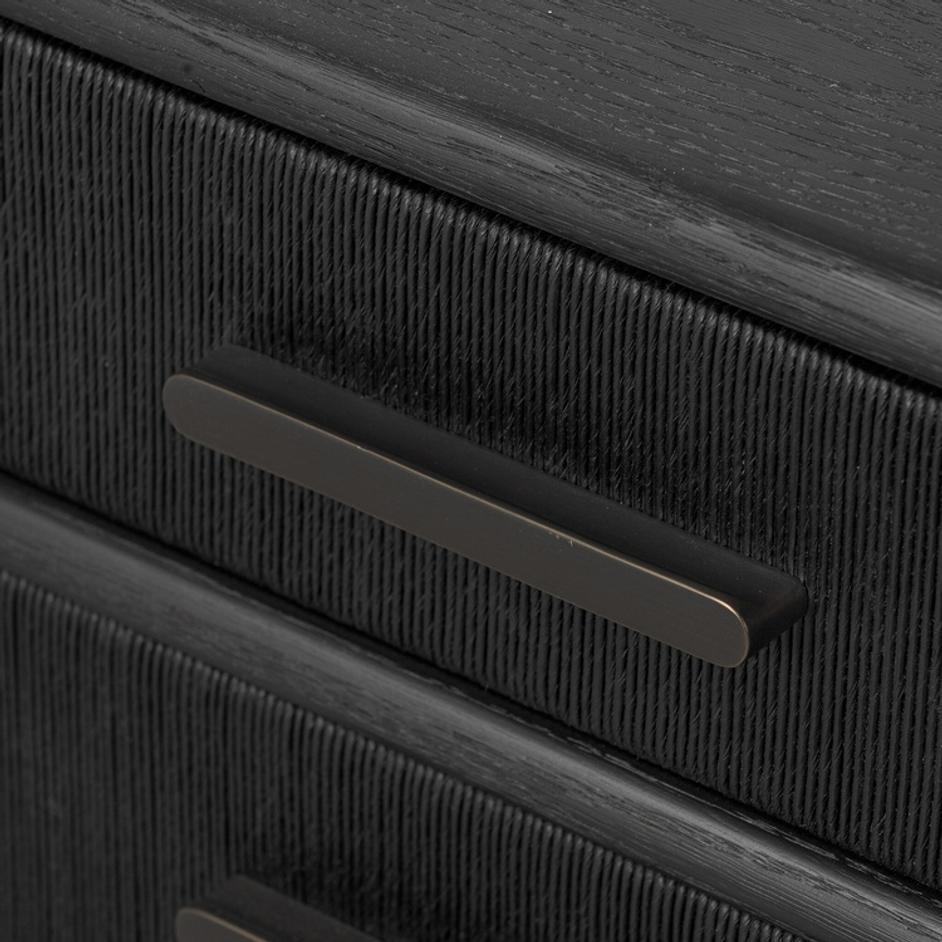 Rosenell Media Console - Black Paper Cord by Four Hands