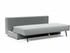 OSVALD FULL SOFABED in MELANGE GREY FABRIC WITH Black steel LEGS 538 by INNOVATION USA