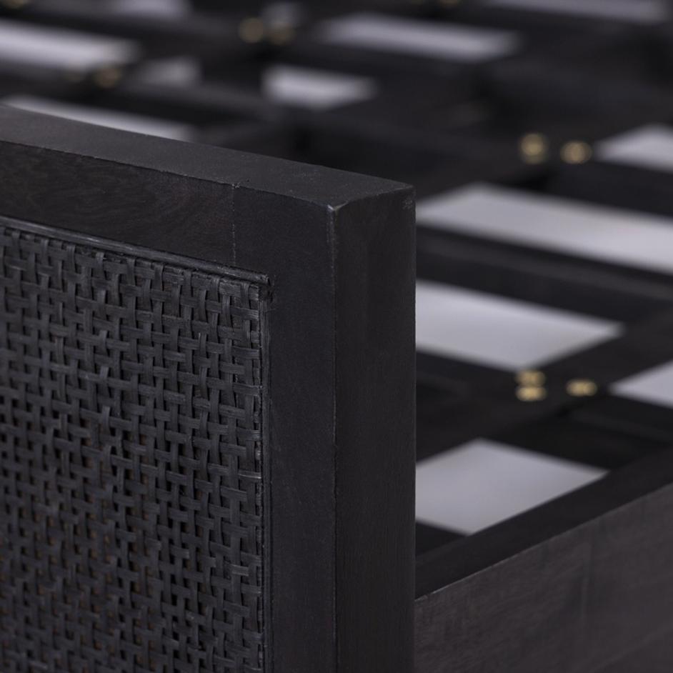 Sydney King Bed - Black Wash by Four Hands