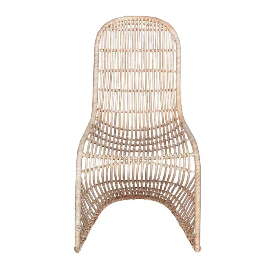 Groovy Rattan Chair In Natural by New Pacific Direct