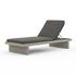 Leroy Outdoor Chaise in Grey/Charcoal by FOUR HANDS
