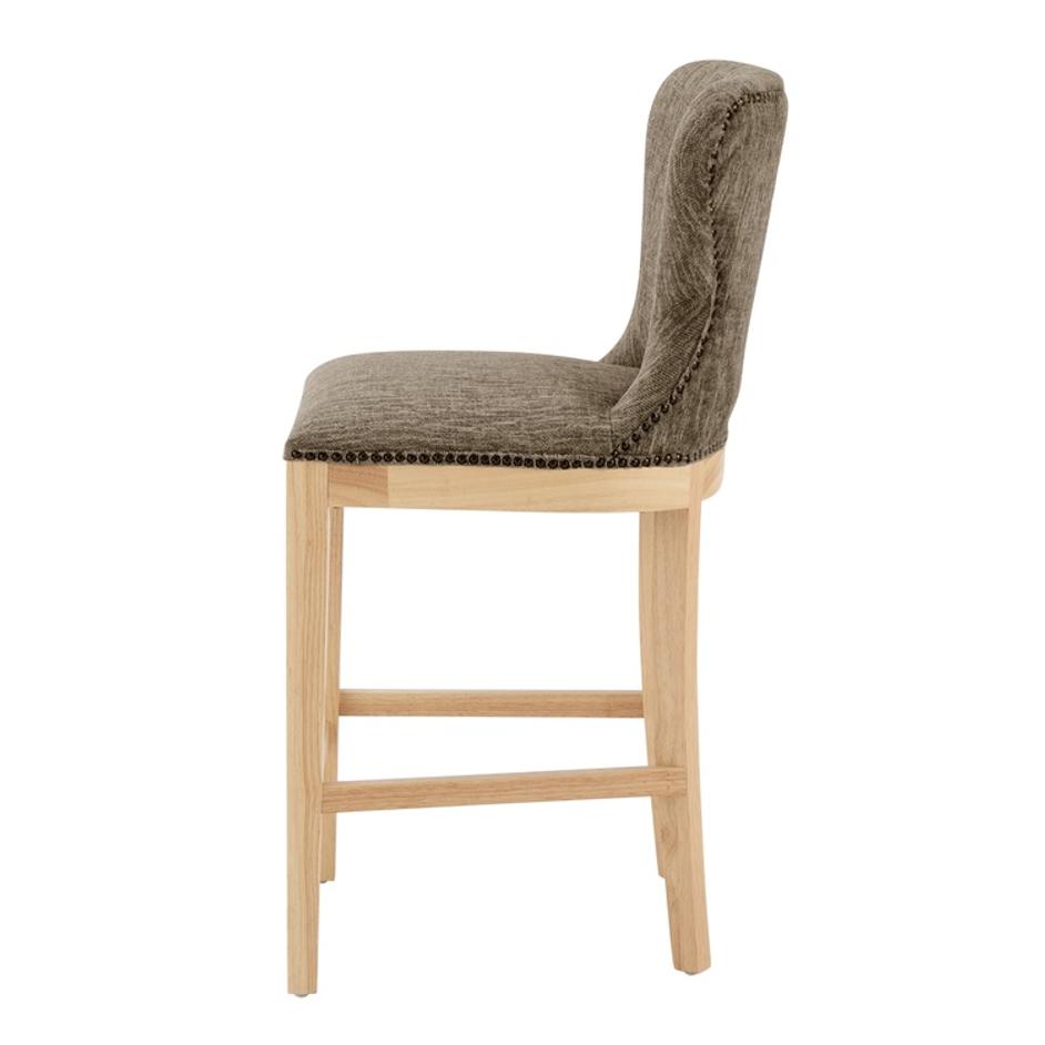 Dorsey Fabric Counter Stool, Pasadena Taupe by New Pacific Direct