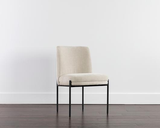 RICHIE DINING CHAIR - BLACK - DANNY IVORY by Sunpan