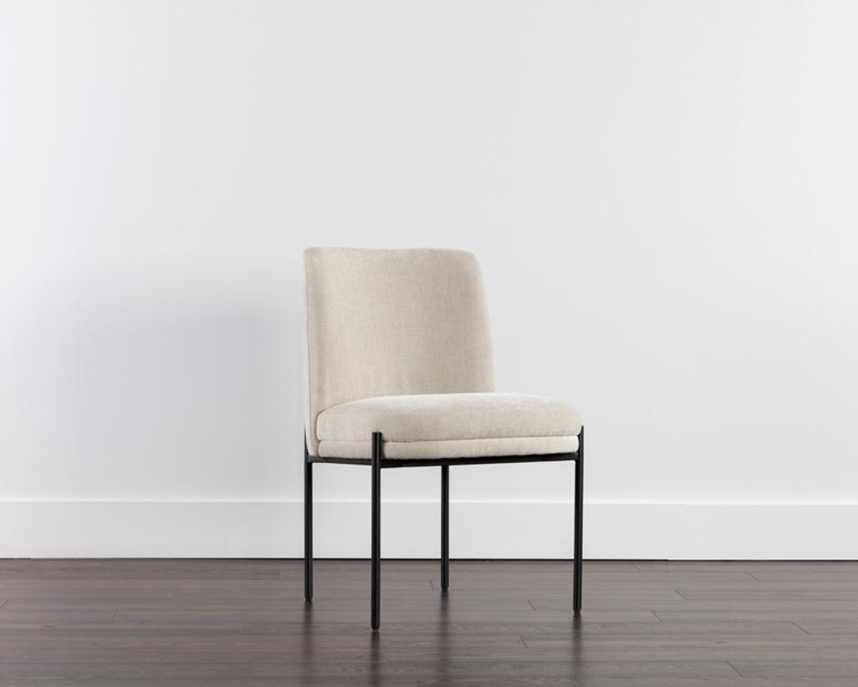 RICHIE DINING CHAIR - BLACK - DANNY IVORY by Sunpan