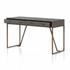 Shagreen Desk In Grey Shagreen by FOUR HANDS