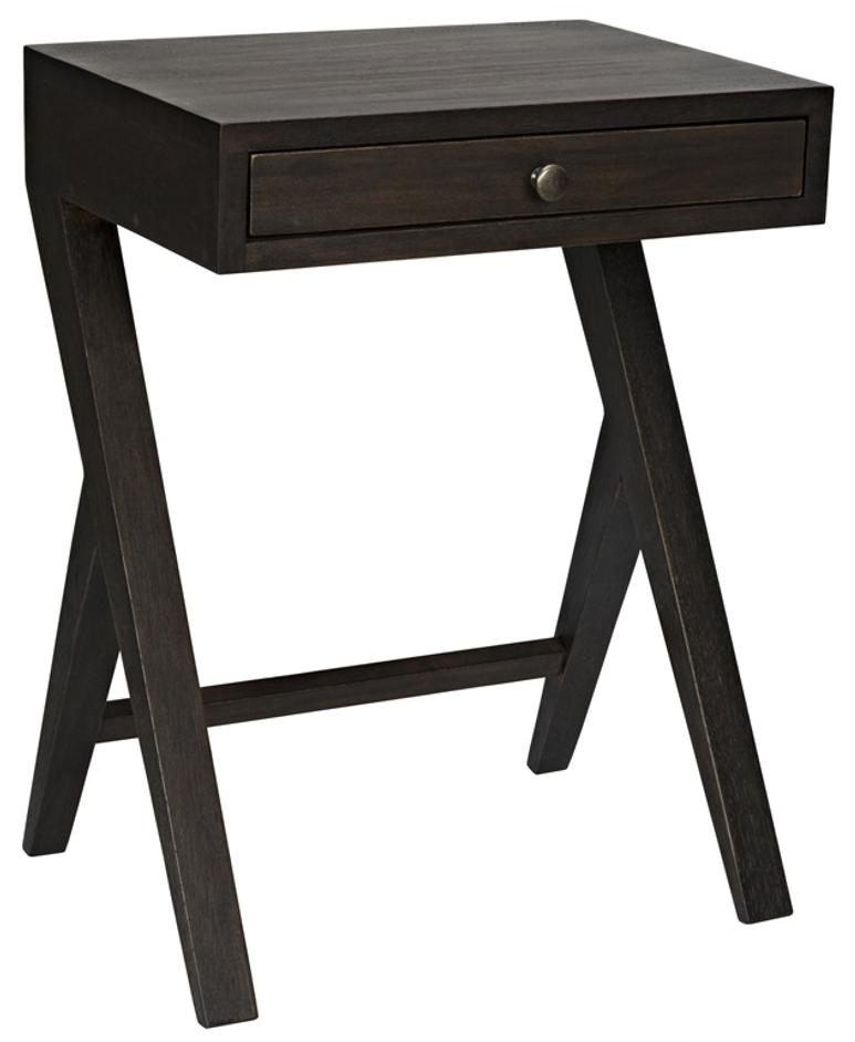 Peter Side Table, Ebony Walnut by Noir Furniture