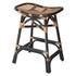 Damara Rattan Counter Stool In Black  by New Pacific Direct