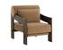 REIZO LOUNGE CHAIR - DISTRESSED BROWN - KONA CAMEL by Sunpan