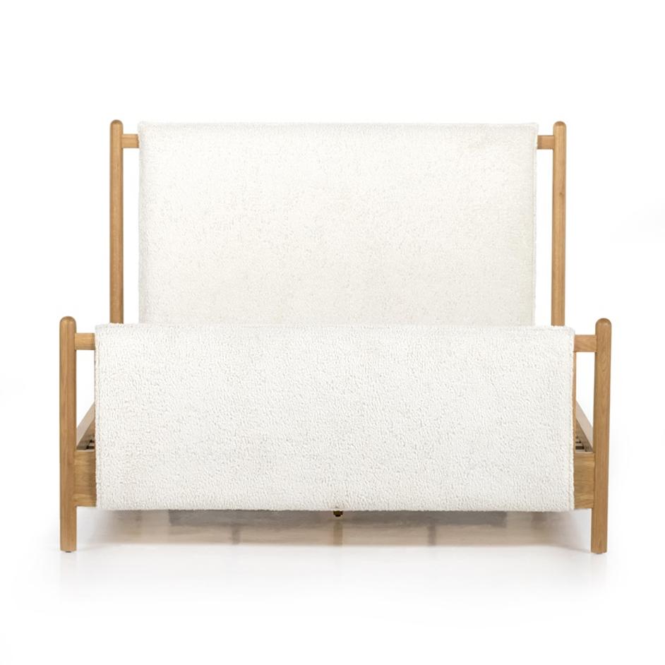 Bowen Bed In Sheepskin Natural In King by FOUR HANDS