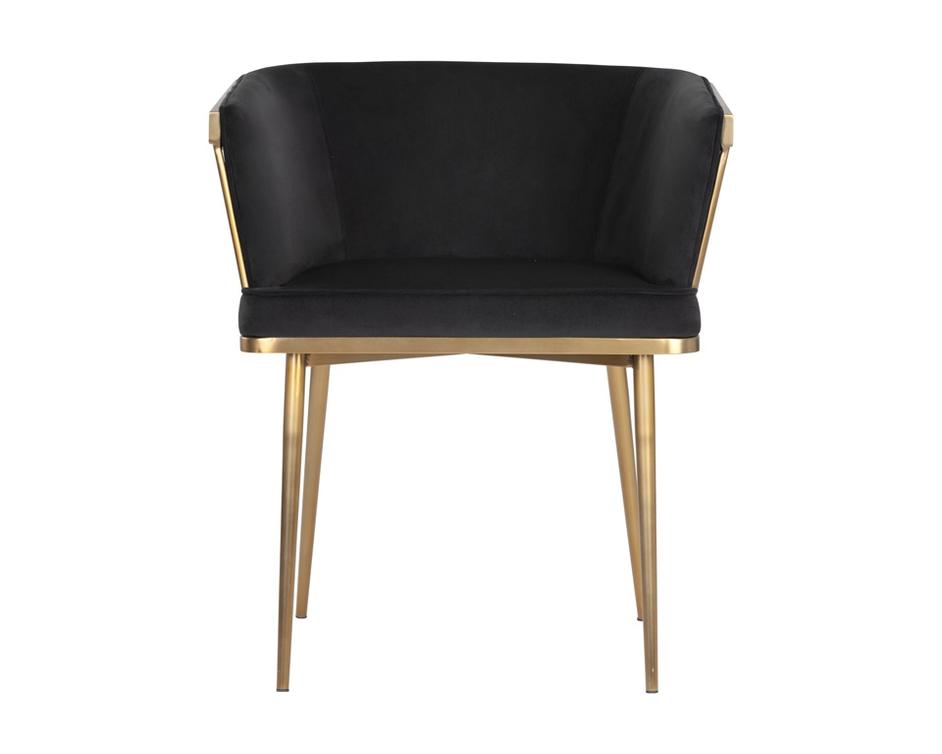 Caily Dining Armchair - Abbington Black by Sunpan