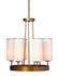 Kingdom Glass 6-Light Chandelier, Antique Brass by Jamie Young