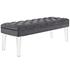 Percival Performance Velvet Bench In Gray by Modway Furniture