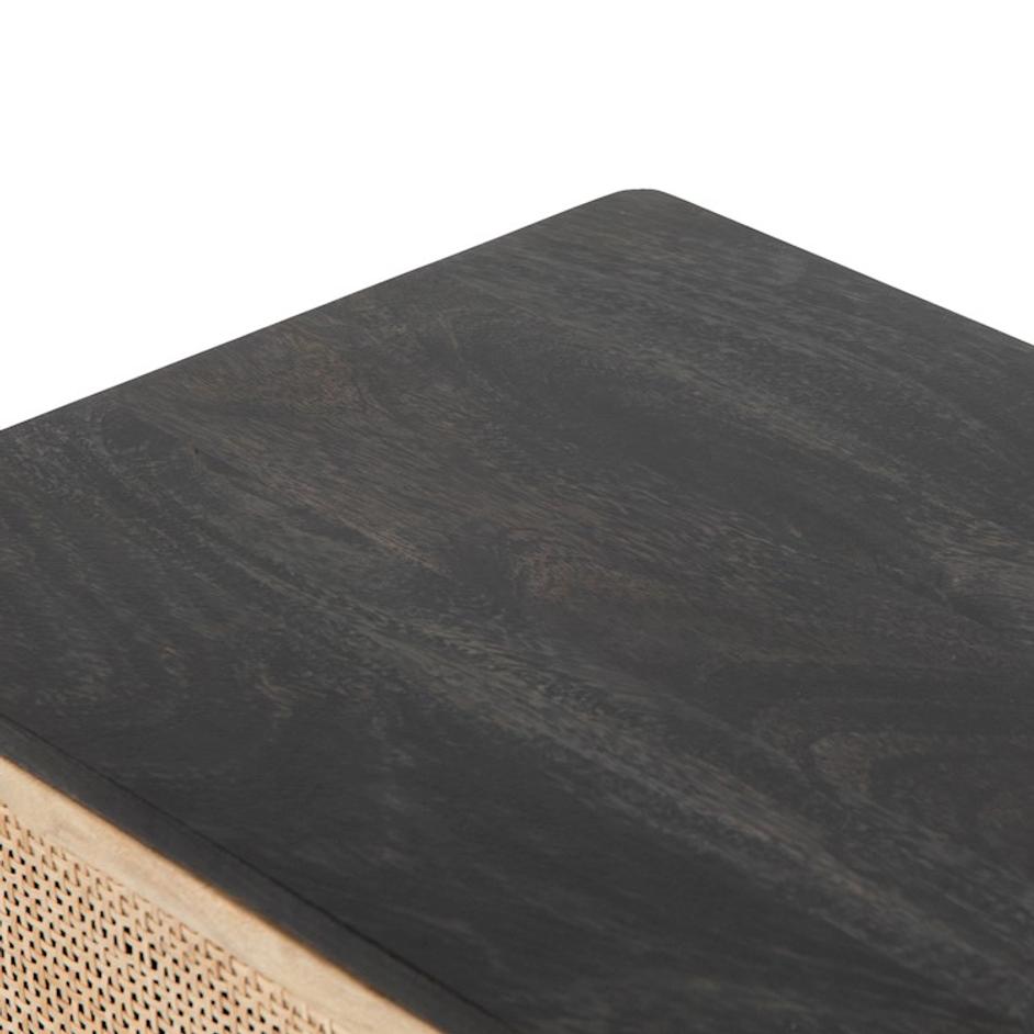 Sydney Right Nightstand In Black Wash by FOUR HANDS