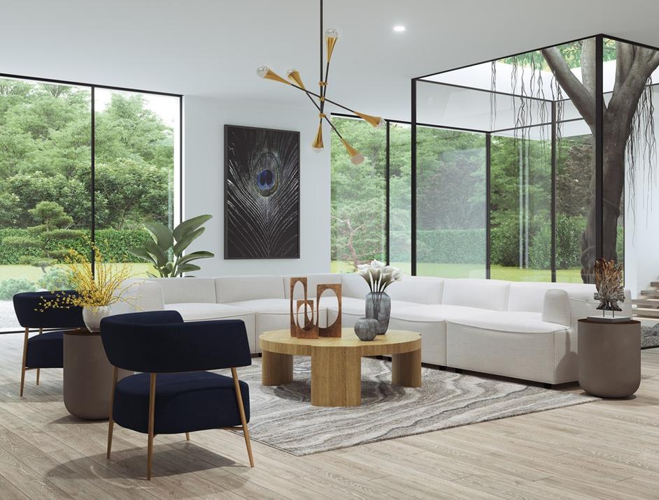 Maestro Lounge Chair - Danny Navy by Sunpan