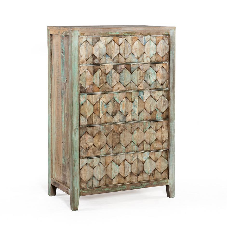 Ibiza Tall Chest 5 Drawer by Home Trends & Design