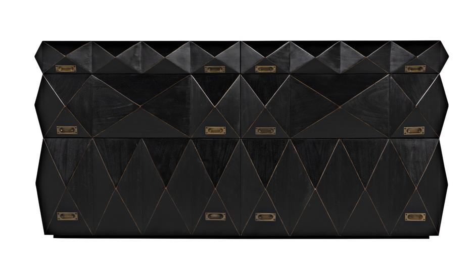 Allegra Dresser, Hand Rubbed Black by Noir Furniture