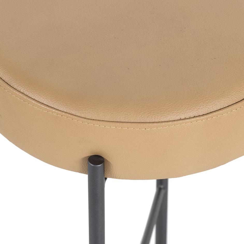 Nocona Stool In Tan Leather In Counter by FOUR HANDS