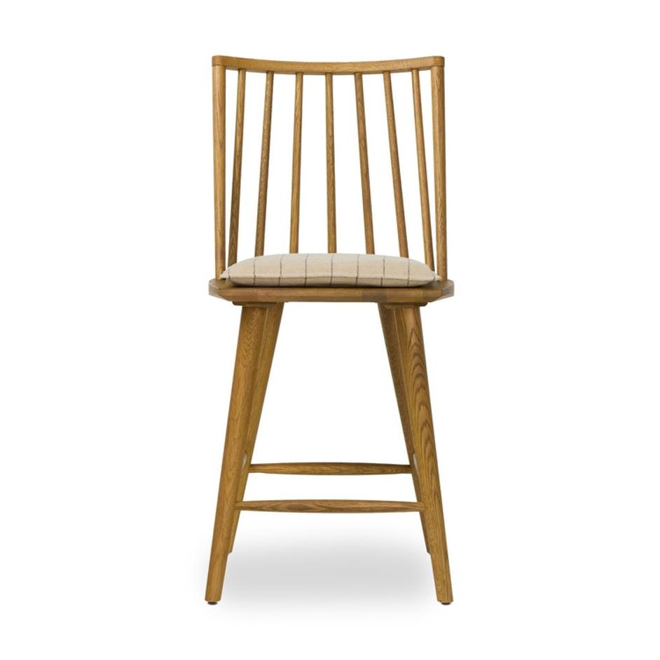 Lewis Windsor Bar + Counter Stool - Lavon Flint by Four Hands