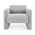 Marcel Boucle Accent Chair Mercury Gray by Classic Home