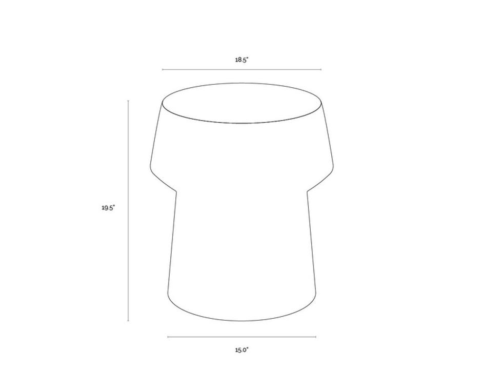 BRIE END TABLE by Sunpan