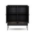 Cressida Bar Cabinet - Black Linen by Four Hands