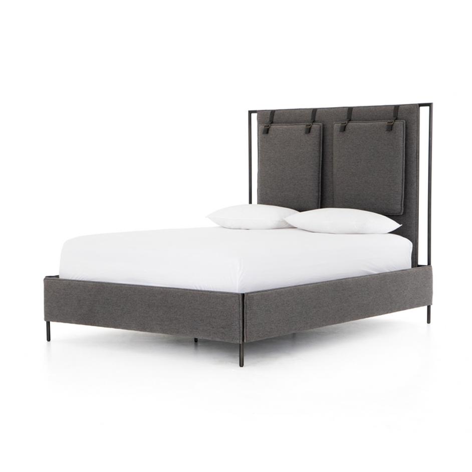 Leigh Bed In San Remo Ash In King by FOUR HANDS