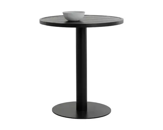 MERANO BAR TABLE - ROUND - BLACK by Sunpan
