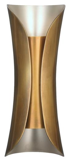Capsule 1-Light Steel Sconce, Antique Brass by Jamie Young