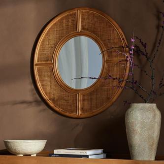 wall mirror with decor