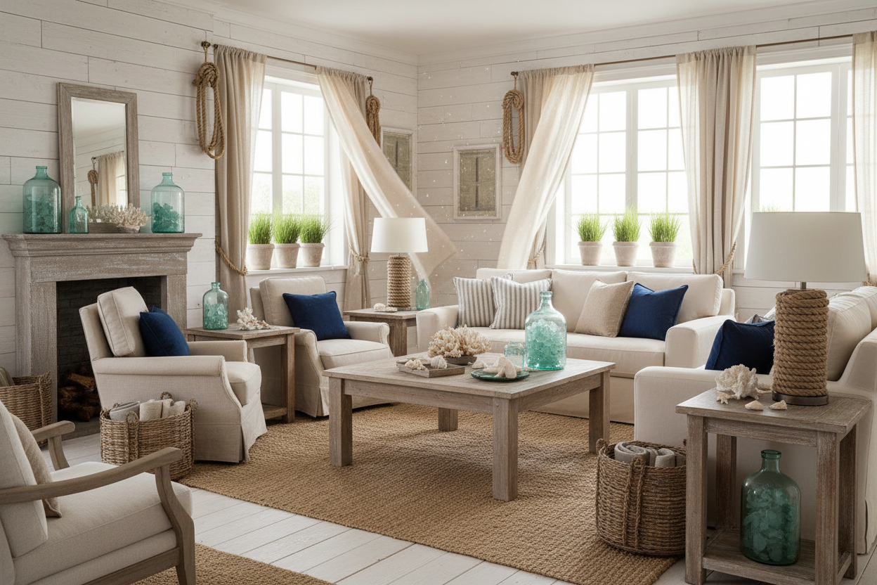 Rustic Beach House and Coastal Decor
