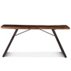 London Loft 68-Inch Acacia Wood Live Edge Console Table in Walnut Finish
