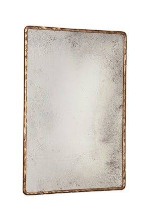 Hammered Edge Gold Mirror