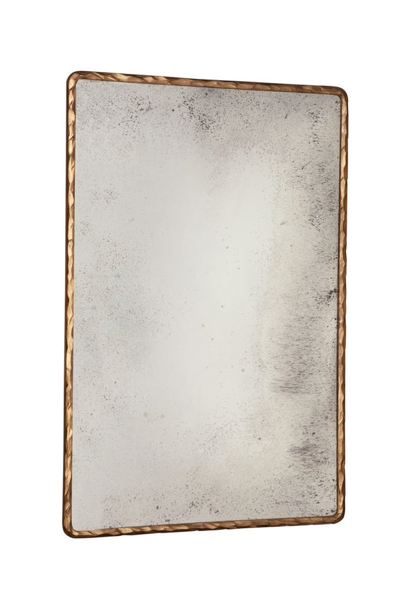 Hammered Edge Gold Mirror